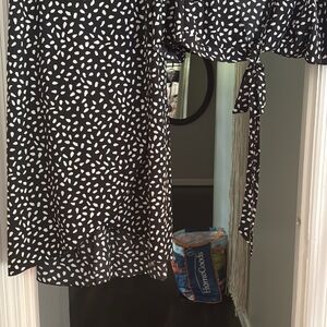 Black and White Patterned Dress